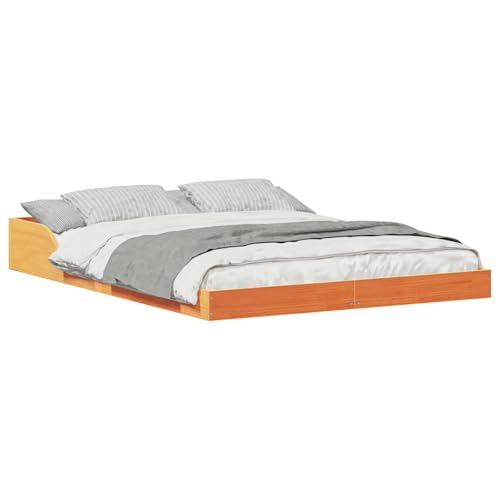 Genérico Estructura de Cama Marrón Cera 120 x 190 cm,Camas y Accesorios,Camas y somieres-873327