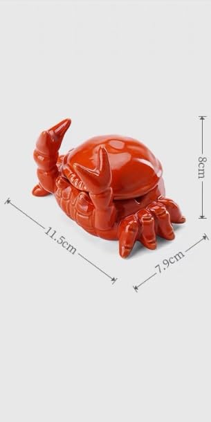 Amazon.co.jp: 灰皿 蟹 工事 キャラクター テーブル用灰皿 卓上灰皿 大