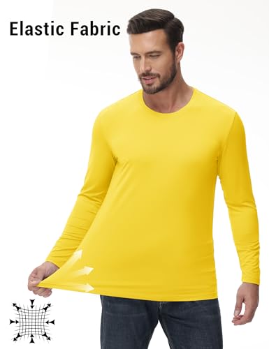 KEFITEVD Men's UPF 80+ Sun Shirts Long Sleeve UV SPF Shirts Quick Dry Lightweight Rash Guard Polyester Swim T-Shirt2