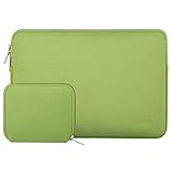 MOSISO Laptop Sleeve Compatible with MacBook Air/Pro, 13-13.3 inch Notebook, Compatible with MacBook Pro 14 inch M3 M2 M1 Chip Pro Max 2024-2021, Neoprene Bag with Small Case, Greenery