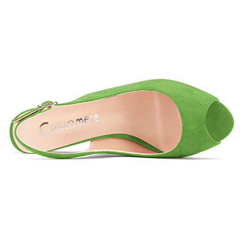 Chaussures slingback talon compensé au design classique et épuré - 4