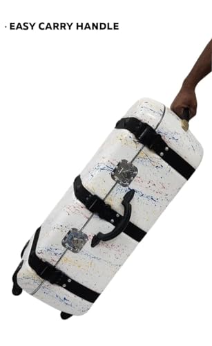 Image of MIRAJ Musical Tabla Fiberglass Case 3 Set (White Splash)