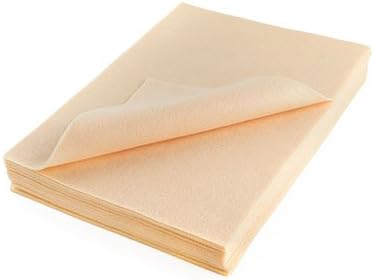Craft Felt Sheets 9 Inch X 12 Inch - 25 Pcs Pack, Light Apricot