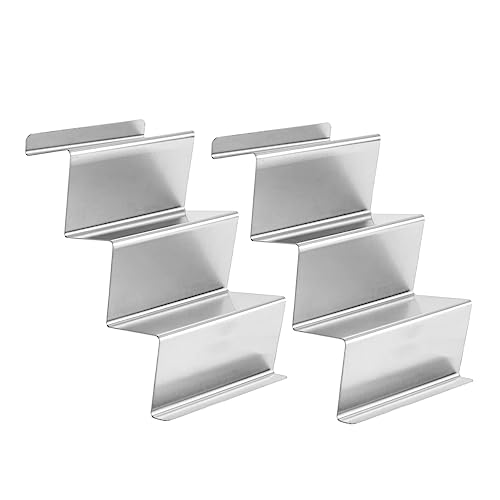 NAMOARLY 2pcs V-shape Tower Stand Stainless Steel Baking Rack Taco Racks for Griddle Baking Sheet Wire Rack Food Rack Kitchen Supply