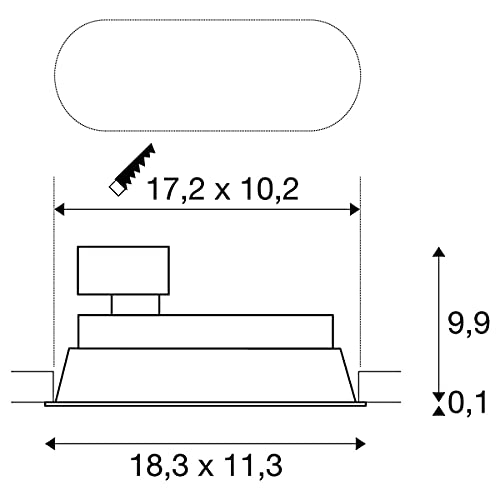 SLV Horn Stelo, faretto soffitto, Lampada a