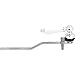 Newport Brass 505 Solid Brass Front Mount Tank Lever, Polished Nickel