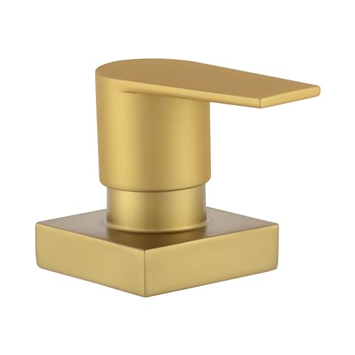 Acabamento Para Registro Quadrado Alavanca Dourado Fosco Padrão Deca