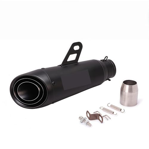 スリップオンマフラー サイレンサー 汎用 軽量ステンレス製 大口径Φ38〜50.8mm 低音サウンド 対応車種:Ninja400/Z900RS/CBR250RR/ADV160/MT-03/YZF-R25/V-Strom250/GSX250R 他対応 (K型