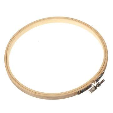 Bhavya Enterprises Crafts Wooden Embroidery Hoop Ring Frame with Iron Key (14 inch)-image-45