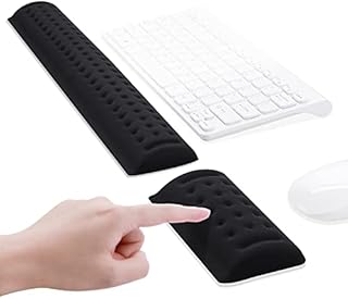 Keyboard Mouse Wrist Rest, GIM Keyboard Wrist Support Mouse Mat Set Memory Foam Ergonomic Wrist Pad Wrist Cushion Anti-Slip for Gaming Computer Notebook Home Office