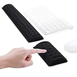 Superficie antideslizante y lisa: la base de silicona antideslizante mantiene el soporte de muñeca firmemente en su lugar para evitar que se resbale en el uso diario. La superficie lisa hace que tu mouse se deslice suavemente y con precisión gracias a la tecnología óptica