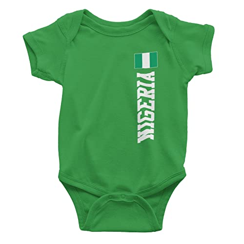 Old Glory World Cup Nigeria Green Soft Infant Bodysuit - 3-6 Months #TOP4