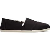 TOMS Alpargata Cotton Canvas Mens Black Espadrilles-UK 12 / EU 46