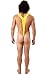 ORION COSTUMES Borat tanga bañador para hombre (amarillo fosforescente)