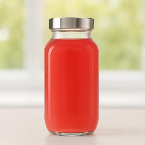 Image of 500ml French Square Glass Water Bottle with Airtight Stainless Steel Lid, Leak Proof Reusable Drinking Bottle for Water Juice Smoothies Cold Coffee Milk Detox Drinks Home Office Gym Travel