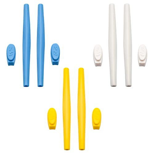 Pieds de lunettes glissants ? Kit silicone de rechange bleu jaune blanc pour Oakleys X Metal XX