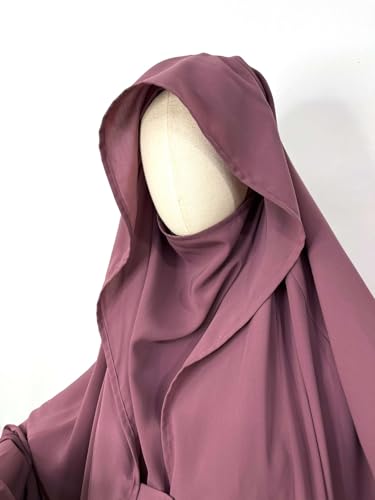 Image of NAZNEEN Saudi Jilbab Full Length and Noise Pc MATT NIDA Fabric with extra panel to cover face