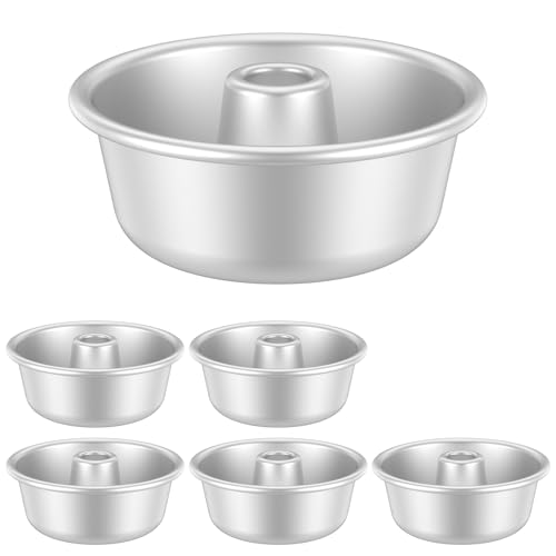 SOEWWEKLAX 6-Piece Angel Food & Pound Cake Pan Set