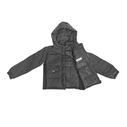 Kids Weighted Sensory Compression Puffer Jacket with Hood – Cold Weather Jacket with Removable Weights, Comfortable & Stylish, Perfect for Sensory Support (Children’s Medium)