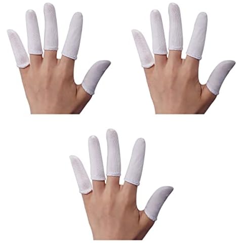 Healvian 600Pcs Baumwollfinger- Kinderbetten Wiederverwendbare Fingerschutzfinger Cover