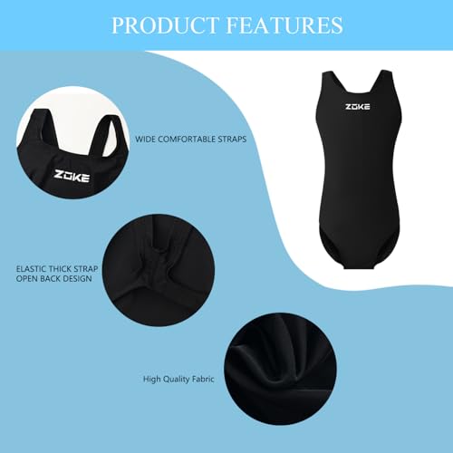 karrack Girls One Piece Swimsuit Kids Swimsuits UPF 50+ Sun Protection Bathing Suits Professional Training Girl Swimsuit4
