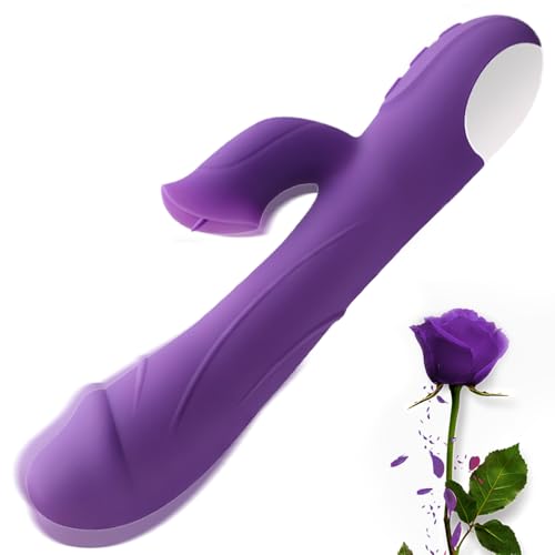 Flexible Adult Tool for Women Today Realistic Bullet Toys for Girlfriend 7 Modes Wand Most Pleasure Tool Soft Silicone Home Essential Machine (Purple)