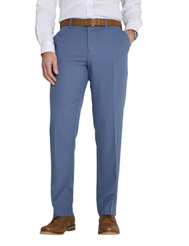 Farah Men's Hidden Stretch Waistband Flex Trousers Airforce