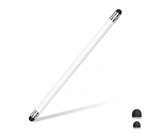 Image of Mizi Stylus Pen for Touch Screens, High Precision Dual Rubber Tip (5mm /7mm) Capacitive Stylus for iPad, iPhone, Samsung, Android Phones & Tablets, No Bluetooth, No Charging - White