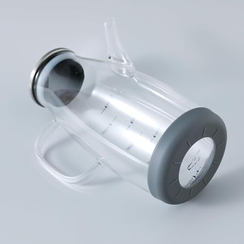 Image of The Better Home Glass Oil Bottle Dispenser 1000 ML (1Pcs) Large Glass Oil Dispenser Bottle with Lid | Leakproof Glass Oil and Vinegar Dispenser with Measurement | Olive Oil Bottle Dispenser