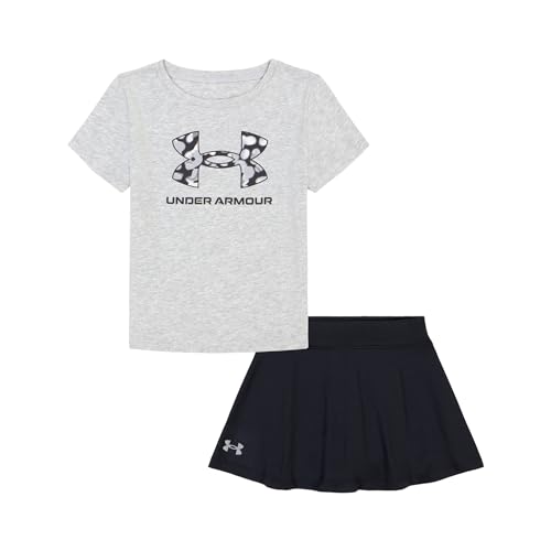 Image of Under Armour Girl's 2-piece Short Sleeve Tee and Skort Set, Lightweight and Comfortable