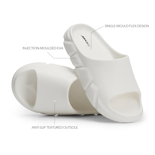 Image of Boldfit Sliders for Man, Eva Foam Men Sliders Slippers, One-Piece Comfort Men Slides with Shock-Absorbing, Soft Cushioning, Water-Resistant & Odor-Free for Beach, Travel, Everyday Wear Flip Flops