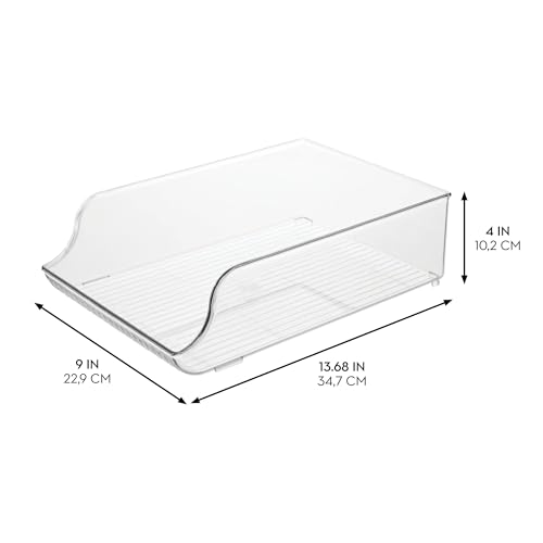 iDesign Water Bottle Organizer for Fridge or Pantry - Clear - Made in USA - Image 4