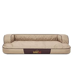 Bjird Cama Perro – Cuna para Perros para Dormir, con Funda de Cordura Extraíble (Lavable a 30°) – para Perros Pequeños y Grandes – Sofa para Perros – 100 x 62 cm – Beige