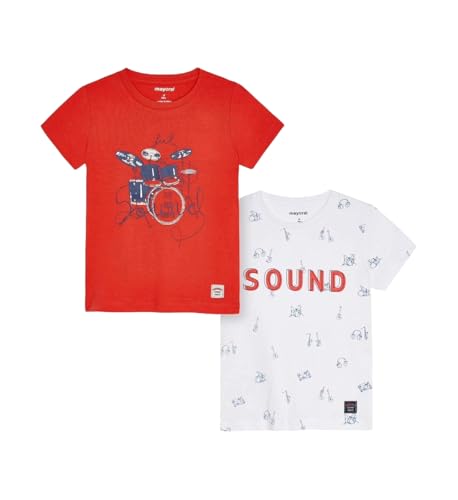 T-shirt garçon Wave Rider lot de 2 hauts d'été imprimé palmiers et musique pour look décontracté