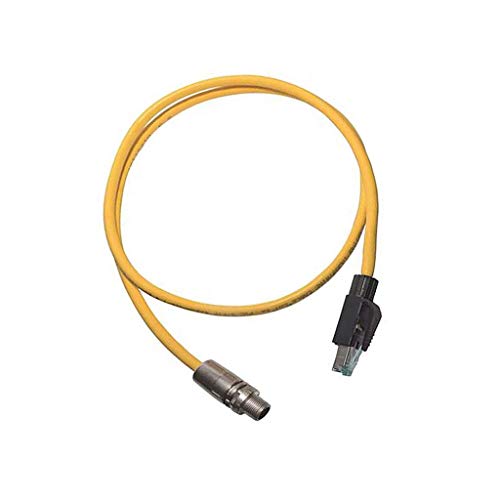Câble M12 mâle droit vers RJ45 HARTING 09478411002 de 2m pour liaison réseau blindée 8 PIN