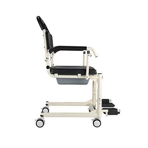 SDVantage 患者用リフト車いす 自宅用 ベッドサイド 便器輸送車椅子 18-21インチ 高齢者用高さ調整 220ポンド バスルーム車椅子