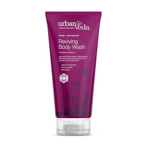 Urban Veda Natural Skincare Rose and Botanics Gel douche revitalisant pour peaux fatiguées et matures 200 ml