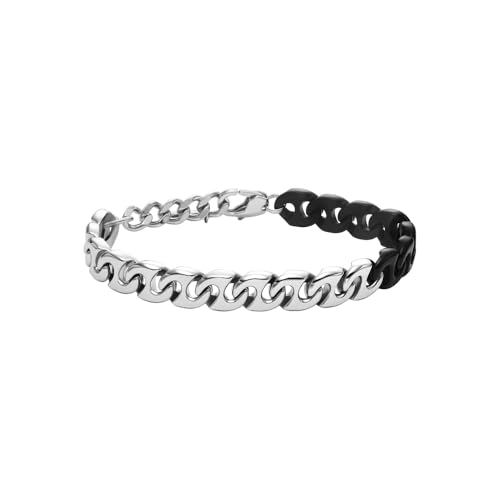 Bracelet Diesel acier inoxydable homme : l'excellence bicolore au poignet