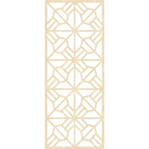 Image of 15 3 /8 inchW x 39 3 /8 inchH x 1 /4 inchT Auburn Decorative Fretwork Wood Wall Panels, Birch