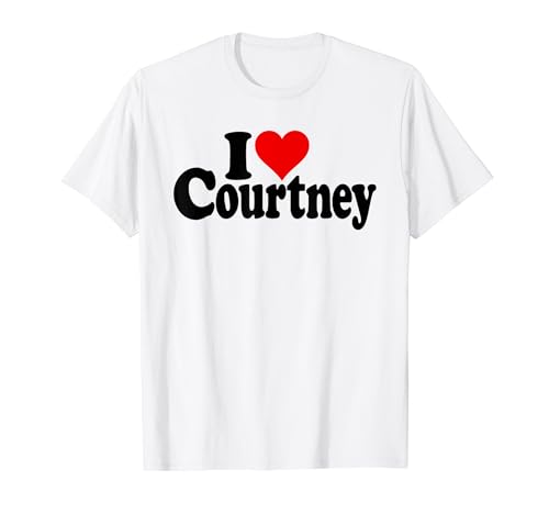 Photo de I LOVE HEART COURTNEY NOM SUR UN T-SHIRT T-Shirt