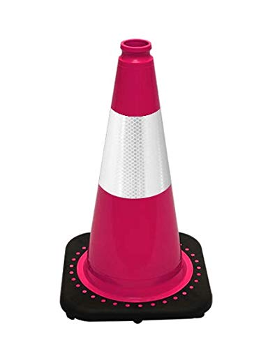 18" Traffic Cones with Reflective Collar