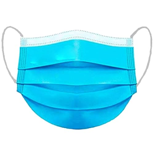 Image of VENUS - V-1010-3 Ply Surgical Face Mask - ISI Certified, Disposable, Anti-Pollution & Bacterial Filtration for Medical, Hospital & Daily Use - Blue - Pack of 50