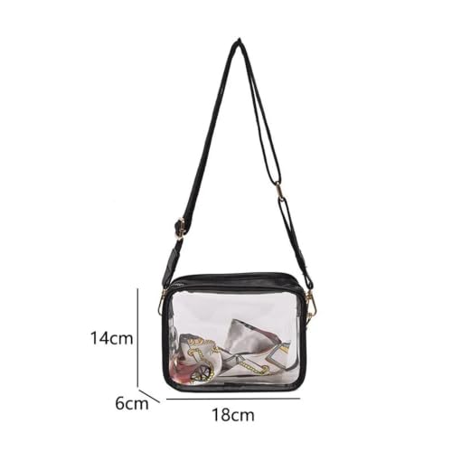 Bolso bandolera transparente con cartera interna para proteger tus objetos 4