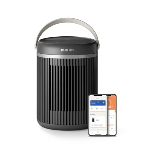 Radiateur soufflant connecté économe en énergie Philips série 3000 2000W, jusqu'à 50% d'économies d'énergie avec Eco AI, silencieux, 5 fonctions de sécurité, oscillation à 45°, gris foncé (CX3120/01)