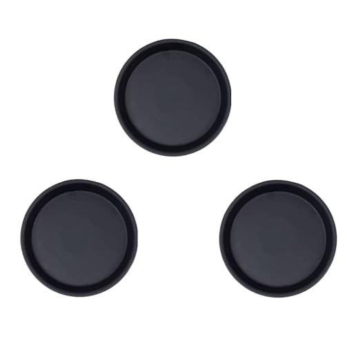 Image of SIGNY Round Bottom Tray (Plate /Saucer) for 16 Inch Round Plastic Pot - Black - Set of 6 | Heavy Duty Highly Durable Plant Saucer for Indoor Home Decor & Outdoor Balcony Garden - 10.4 Inch