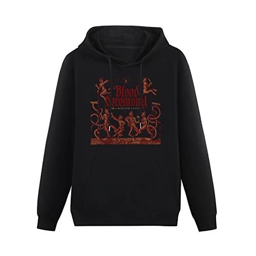 Photo de QURUMBAGH Blood Ceremony Mens Hoodies Pullover Hoody Black Sweatershirt S