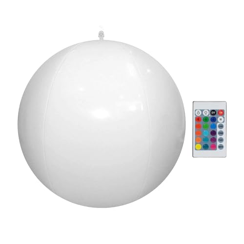 Consejos para Comprar Inflables el pay los mejores 10. 41 Genérico LED Beach Balls - 30cm Remote Control Beach Glow Decoration with 4 Modes | Light Up Inflatable Pool Toys | For Party Gathering Birthday Summer Lake Outdoor Vacation...