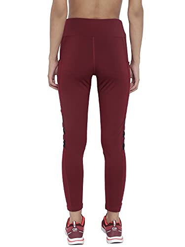 Image of CHKOKKO Women's High Rise Regular Fit Polyester Blend Sports Leggings (JSSTIGHT)