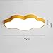 Produktbild WFSDKN Deckenleuchte Moderne LED Deckenleuchte Leuchte Lampe Aufputz Wohnzimmer Schlafzimmer Badezimmer Fernbedienung Dekoration Küche, RC Dimmen, Orange