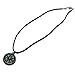 Working Compass Necklace Traveling Unisex Graduation Gift for Men or Women - 18 inch Faux Leather Adjustable Cord - Green Black Handmade USA